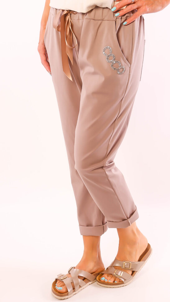 Hose "Mod535" taupe Einheitsgröße tragbar von 38-44